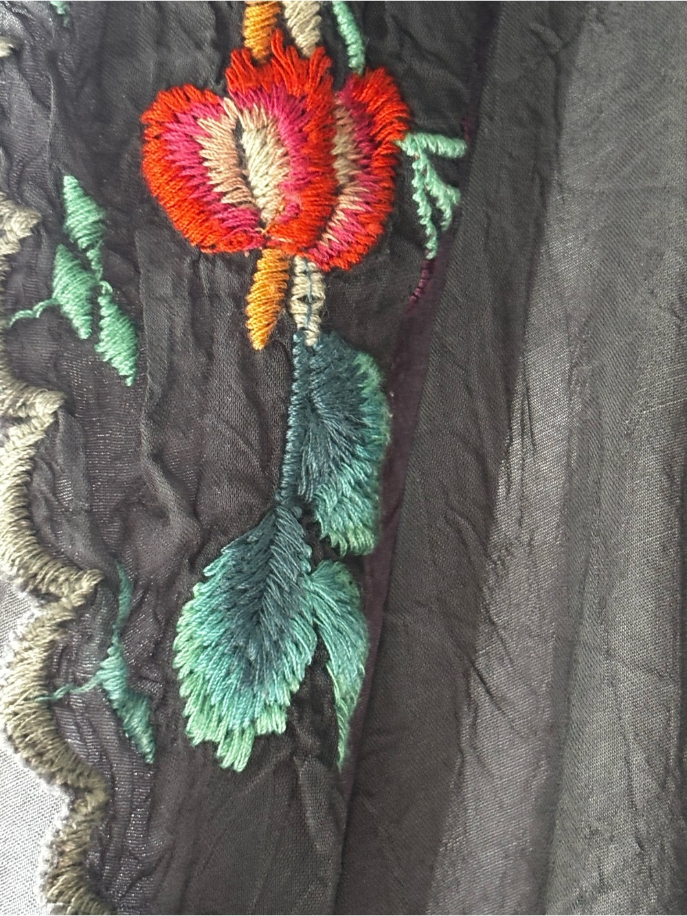 Johnny Was Selena Embroidered Poncho Womans Medium - Picture 7 of 7